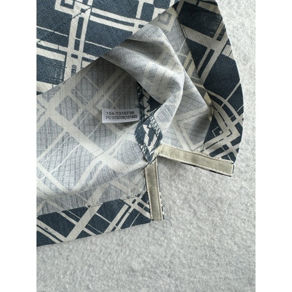 Tommy Bahama Mens Sz XXL Shirt 100% Silk Art Deco Retro Camp Shirt Antique Blue - Picture 16 of 16